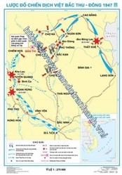 Lược đồ chiến dịch Việt Bắc Thu - Đông 1947